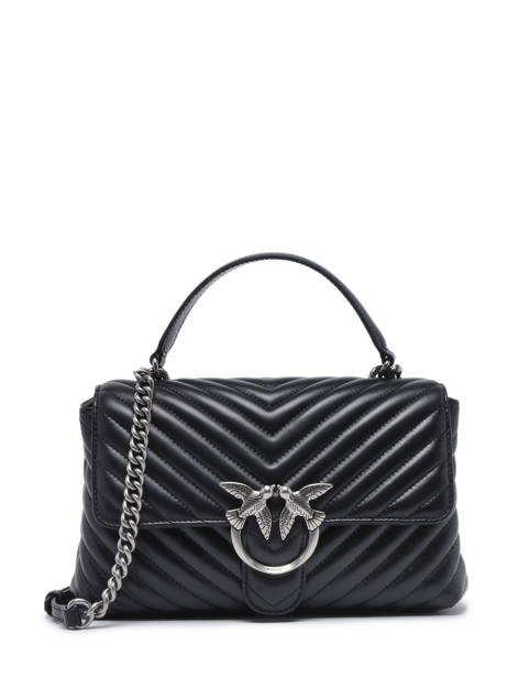 Sac PortÃ© Ã©paule Love Bag Quilt Cuir Pinko Noir love bag quilt A0GK