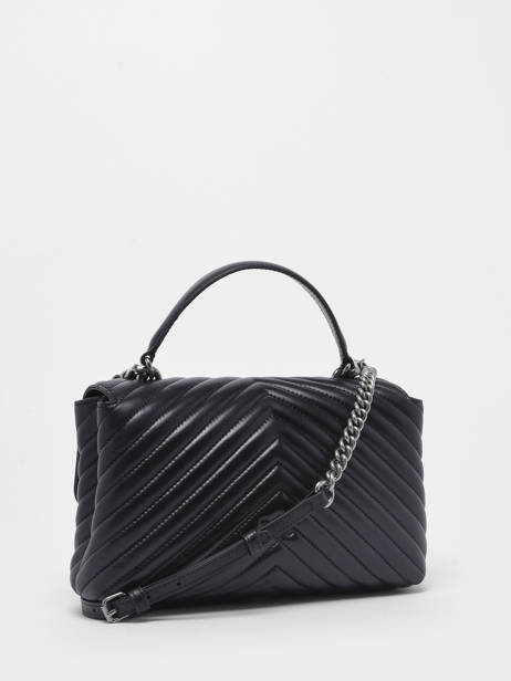 Sac PortÃ© Ã©paule Love Bag Quilt Cuir Pinko Noir love bag quilt A0GK vue secondaire 4