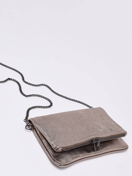 Sac BandouliÃ¨re Nine Cuir Milano Marron nine NI22112N vue secondaire 2