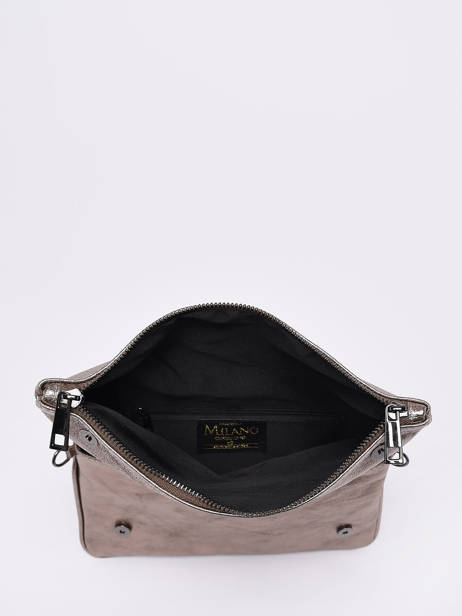 Sac BandouliÃ¨re Nine Cuir Milano Marron nine NI22112N vue secondaire 3